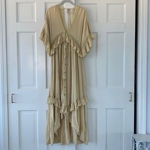 Free people Paradiso Maxi Dress XS - light yellow